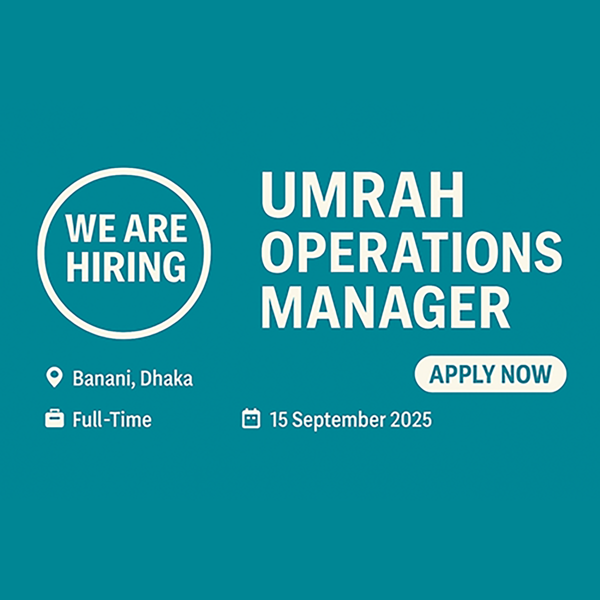 Umrah Operations Manager